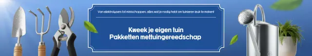 Blauwe Eenvoudige Tuin Advertentie