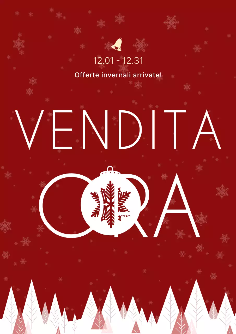 Saldi invernali semplici e rossi