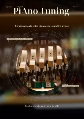 Promotion d'un piano de luxe marron