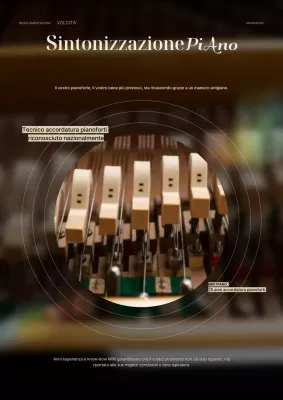 Promozione del pianoforte di lusso marrone