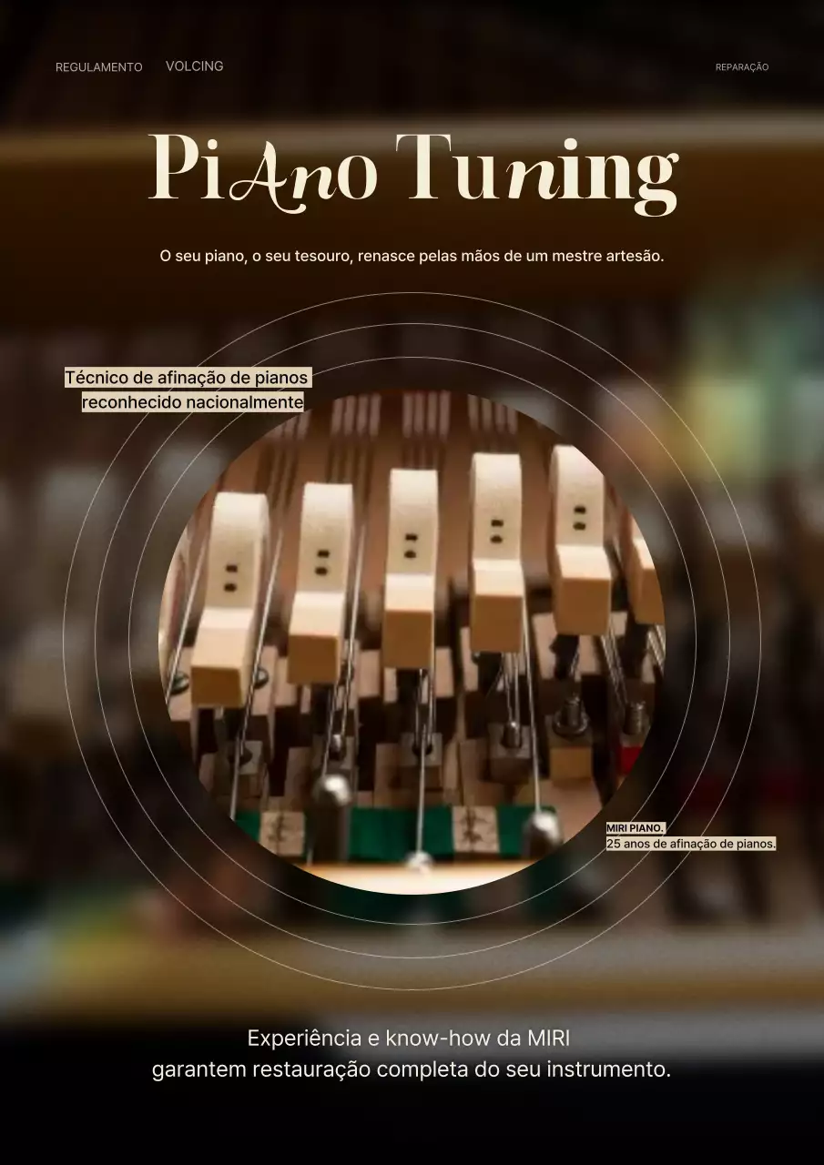 Promoção de piano de luxo marrom