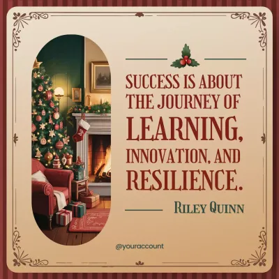 Red Vintage Christmas Quote Instagram Post