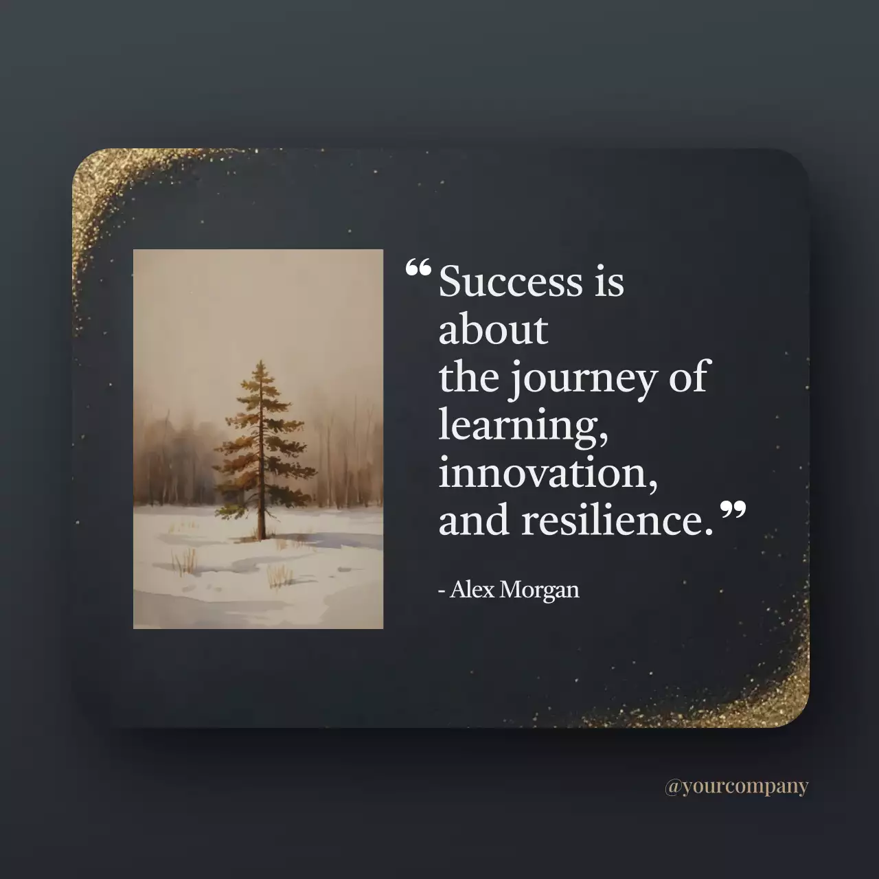 Black Elegant Quote Instagram Post