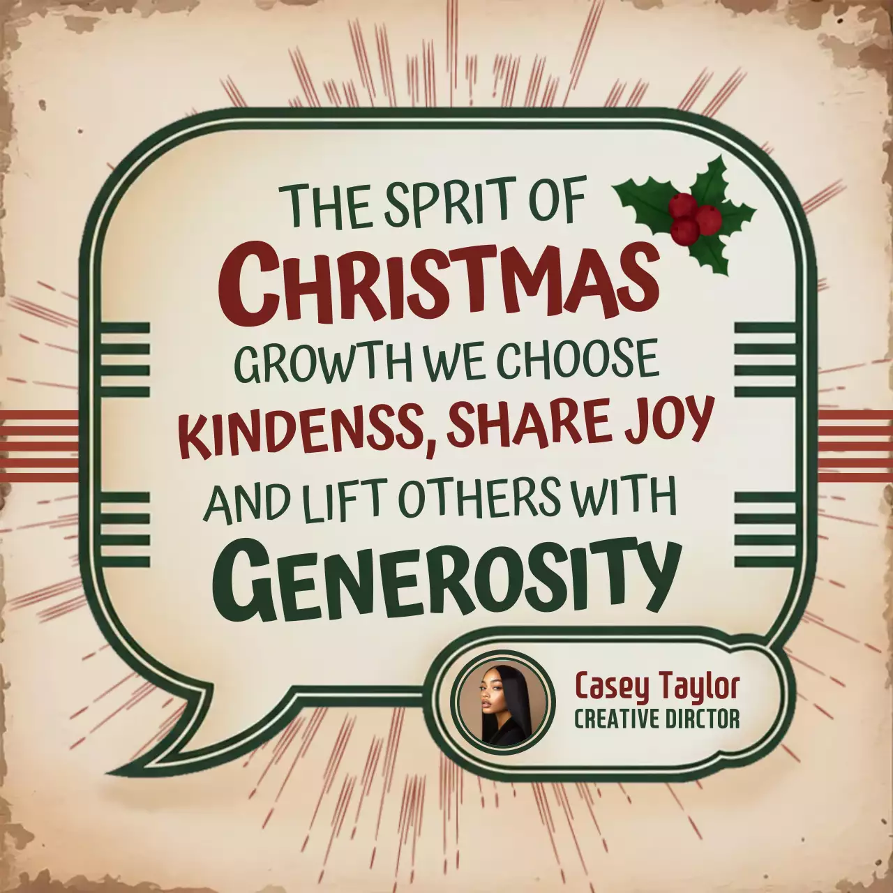 Green Modern Motivational Quote Instagram Post