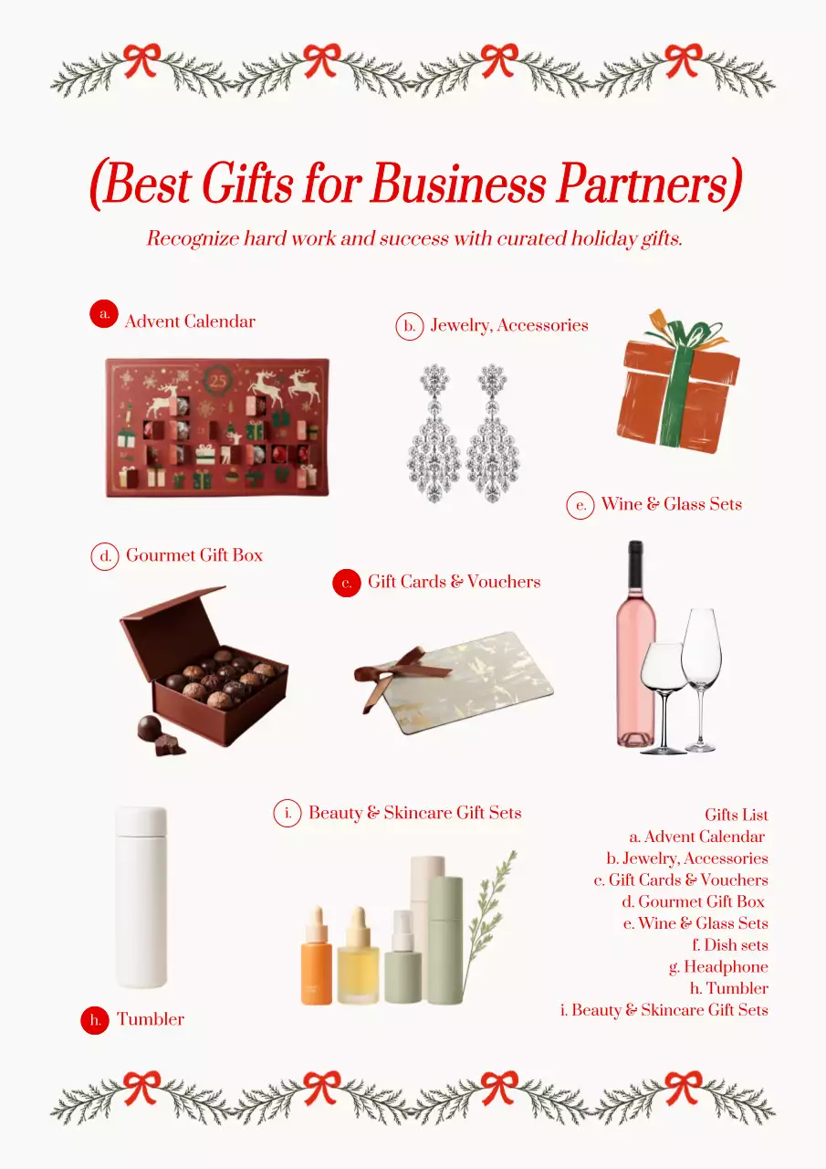 Red Elegant Gift Guide