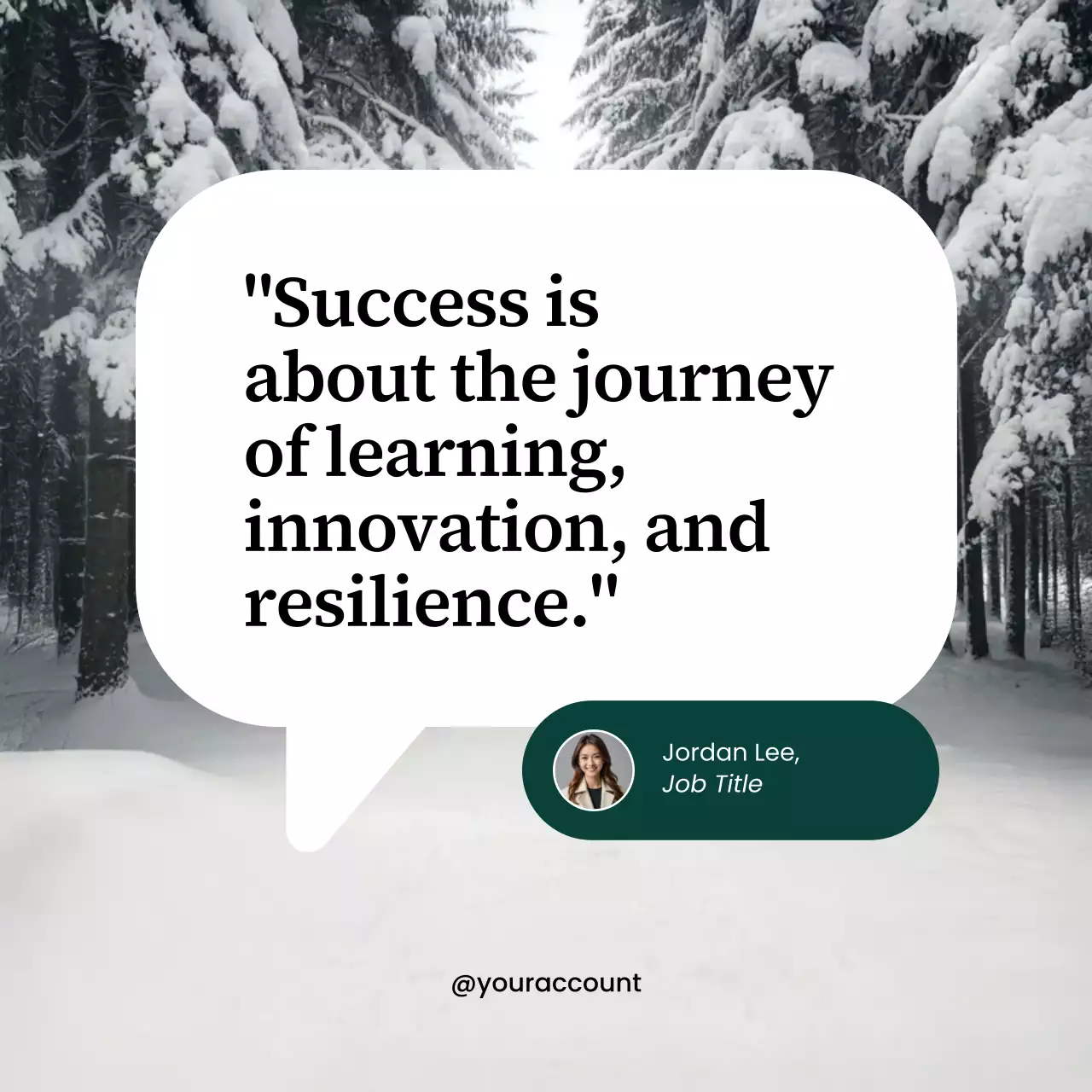 White Minimalist Christmas Quote Instagram Post