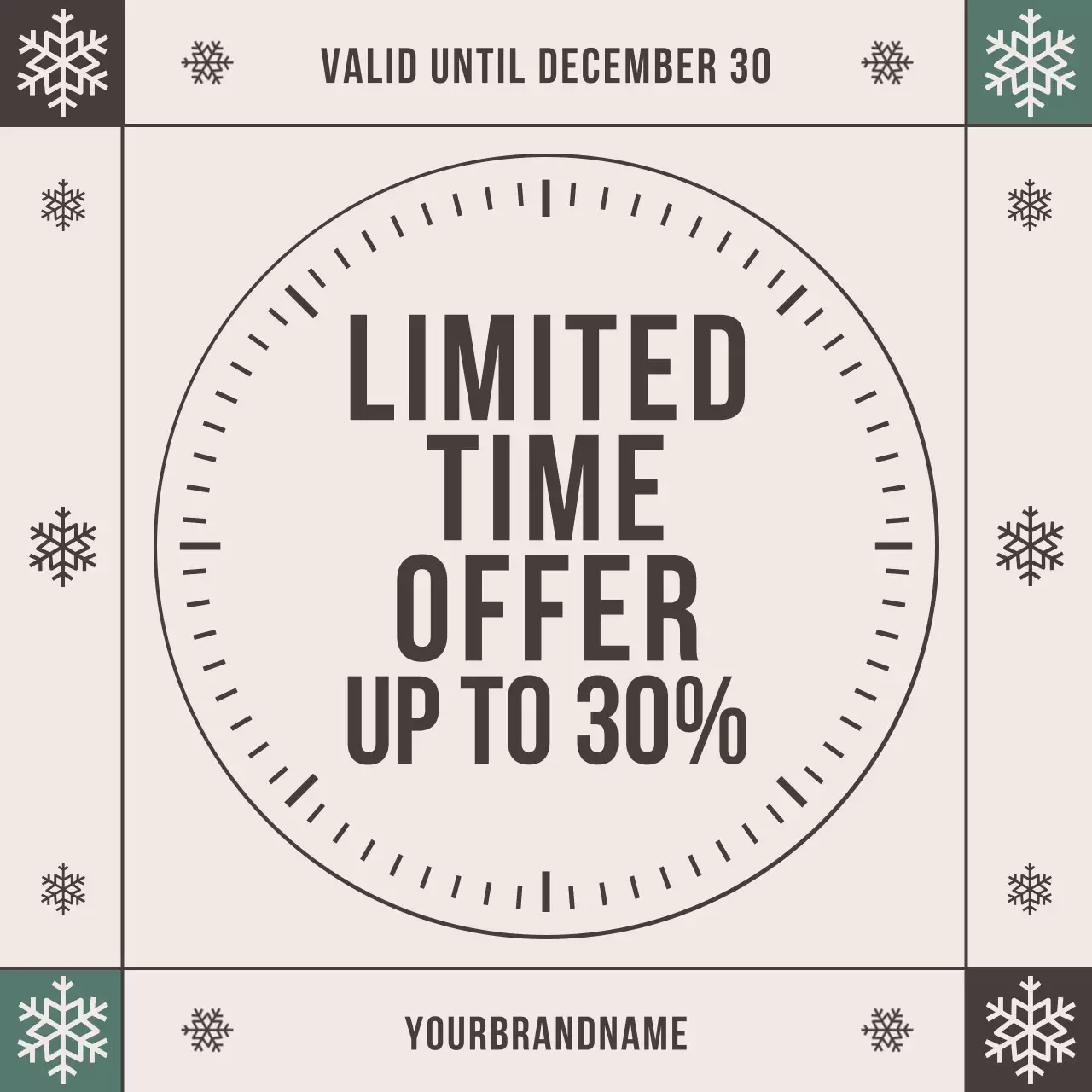 Beige Retro Sale Promotion Instagram Post