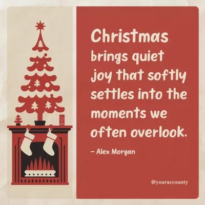 Red Vintage Christmas Quote Instagram Post