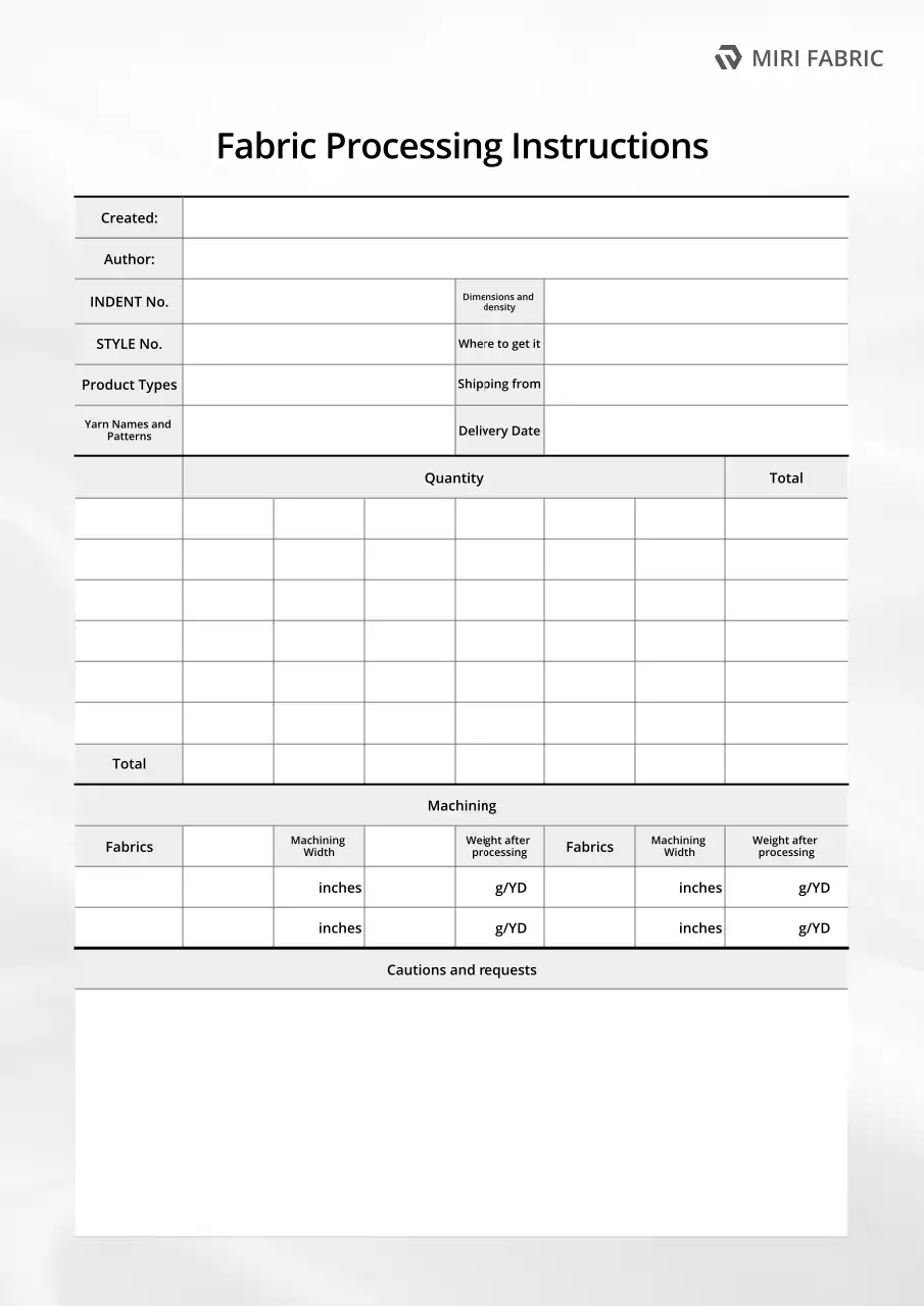 white minimalist fabric instruction