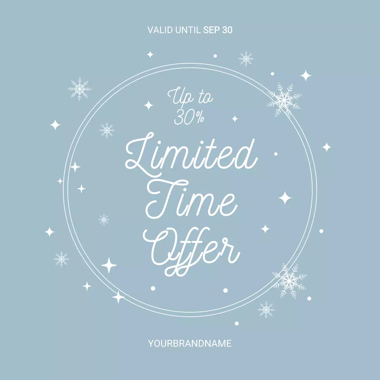 Blue Minimal Sale Promotion Instagram Post