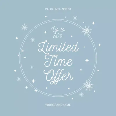 Blue Minimal Sale Promotion Instagram Post