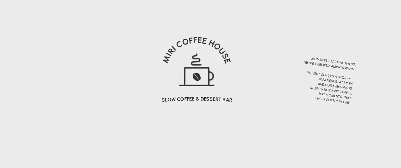 白黒 シンプル カフェ ロゴ ロゴテキスト