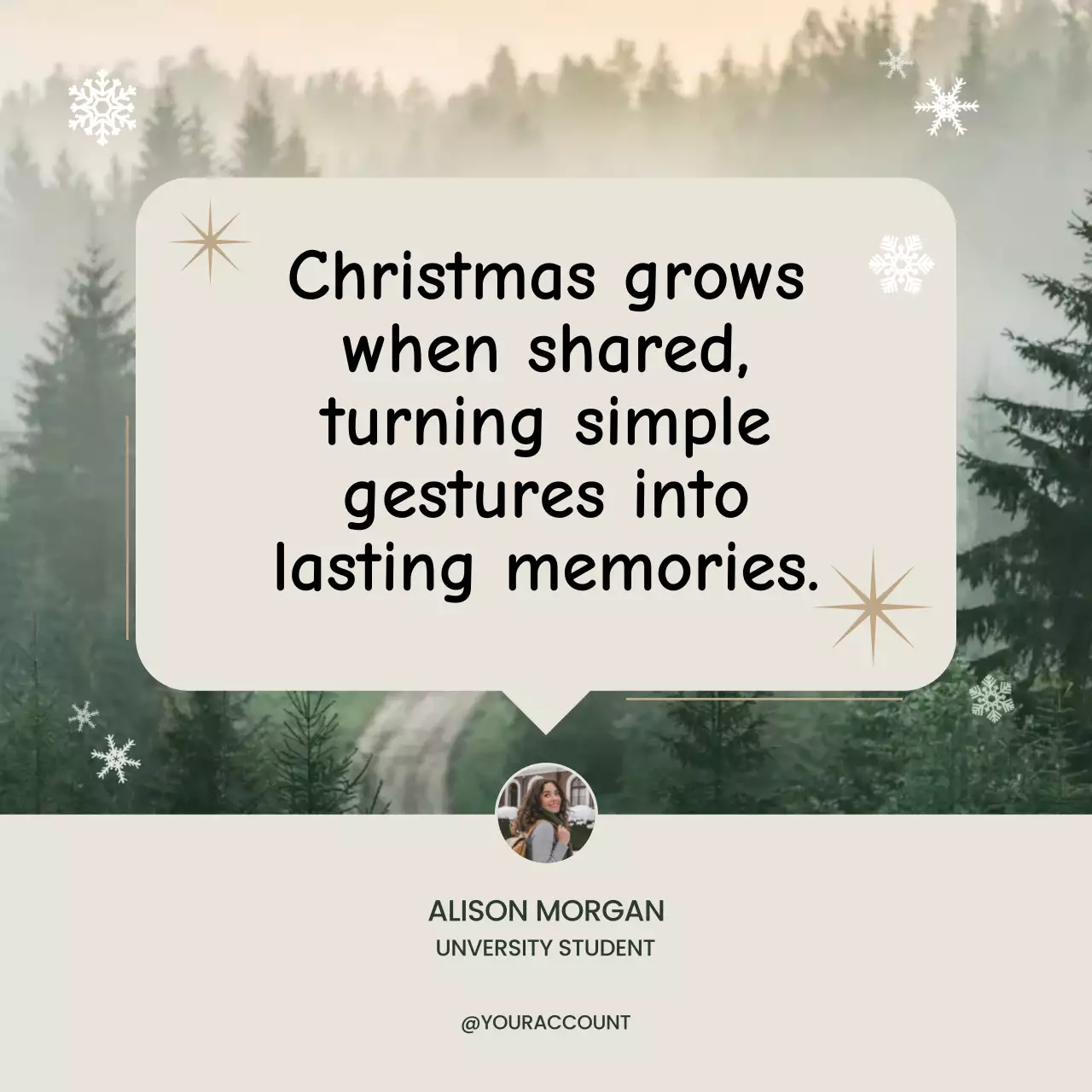 Beige Elegant Quote Instagram Post