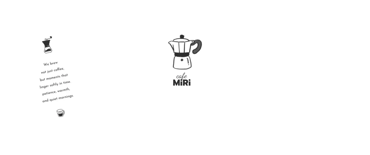 白黒 シンプル カフェ 紙コップ ロゴテキスト