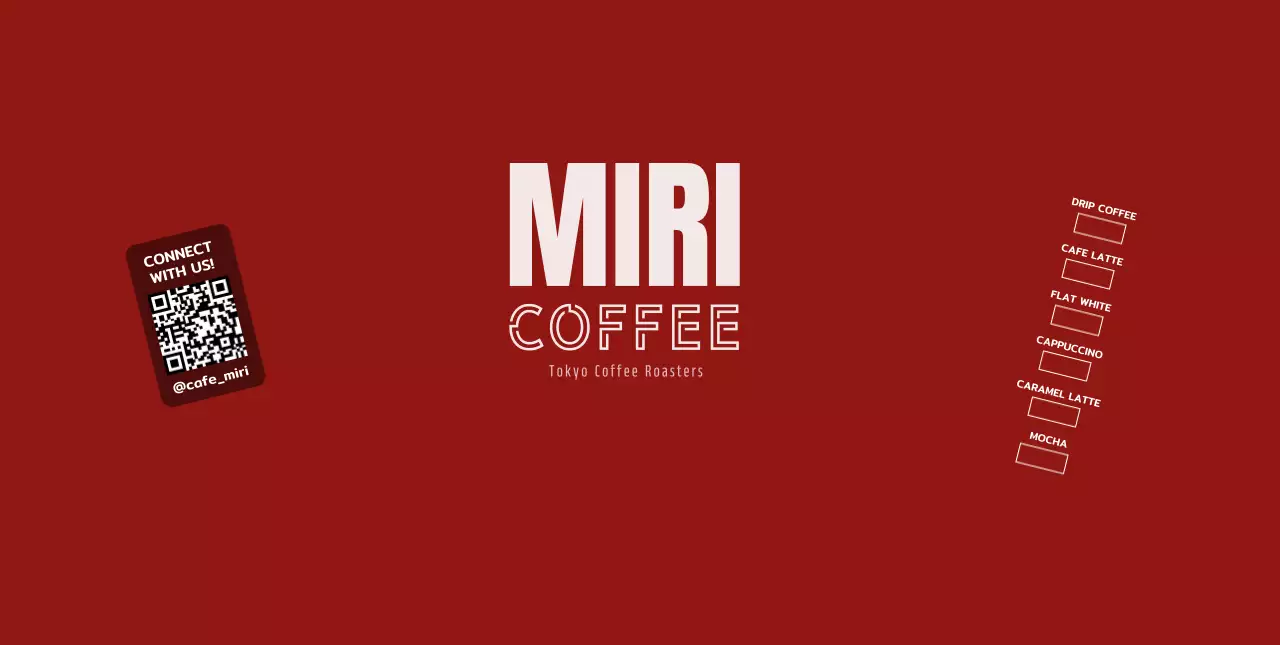 赤 モダン カフェ 紙コップ キューアールとチェック