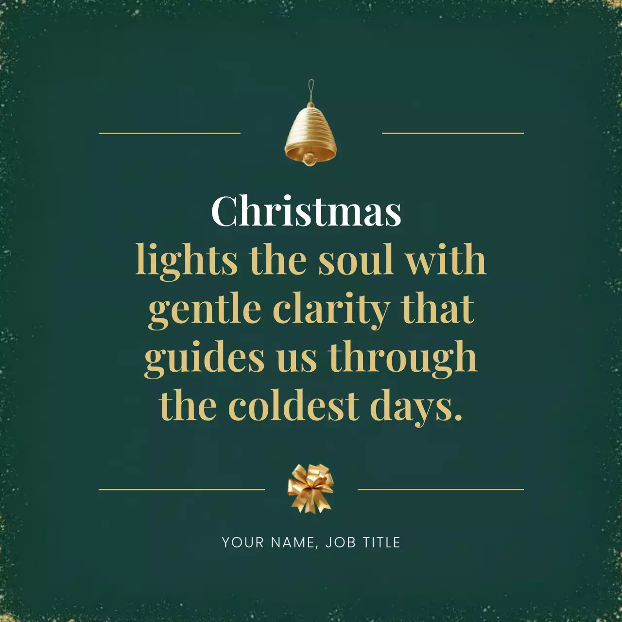 Green Elegant Quote Instagram Post