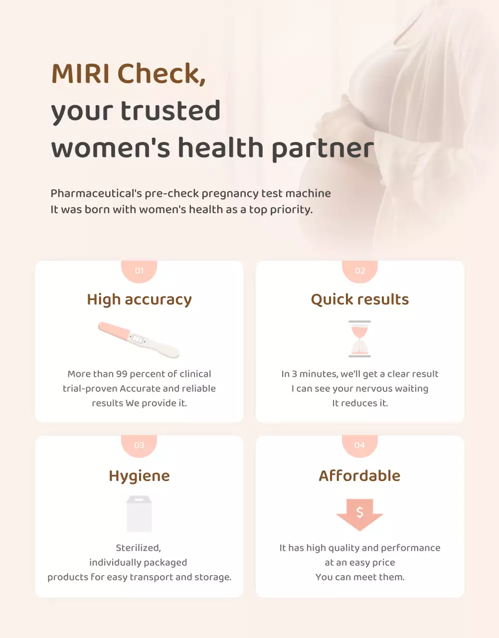 beige modern pregnancy advertisement