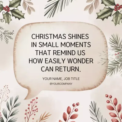 Beige Botanical Quote Instagram Post