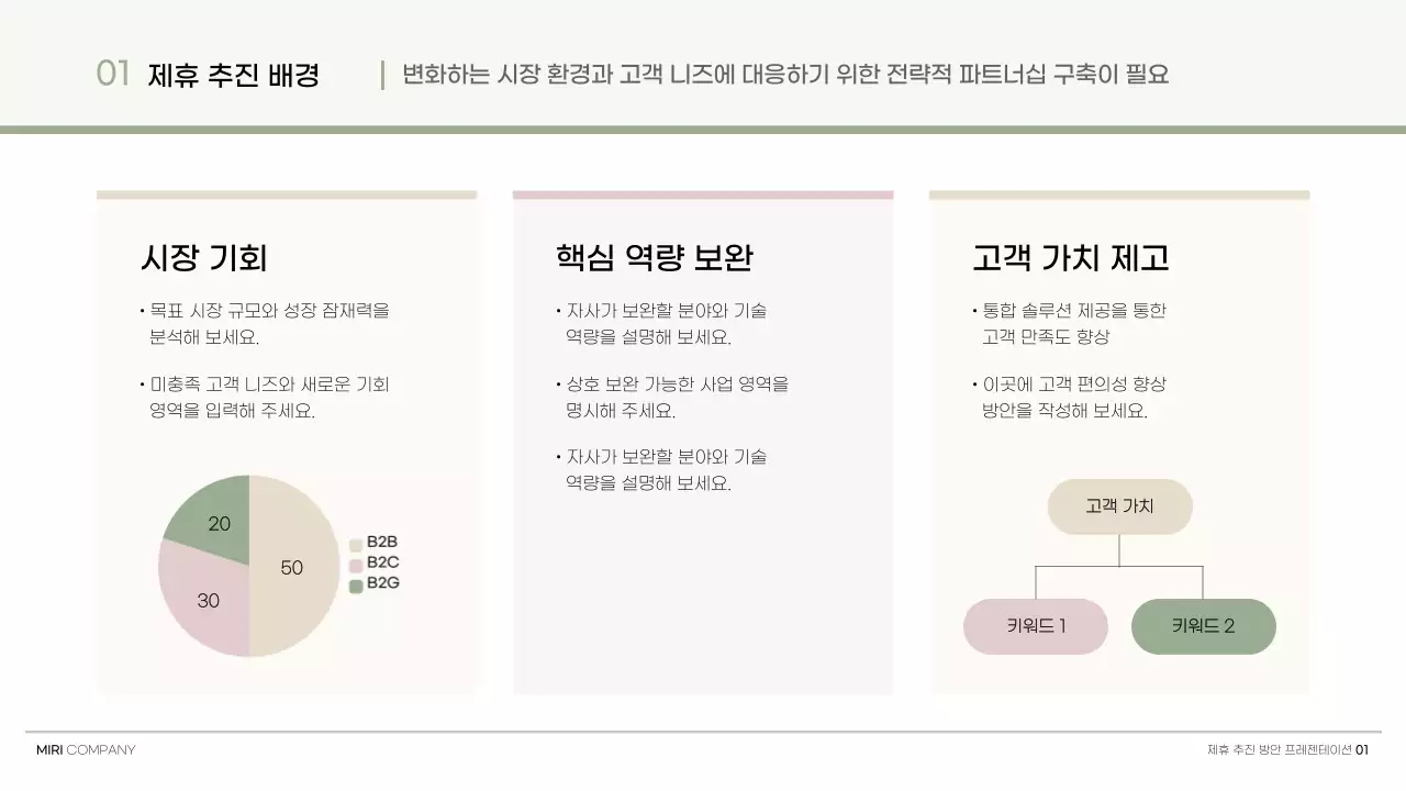 베이지 모던 비즈니스 제안서