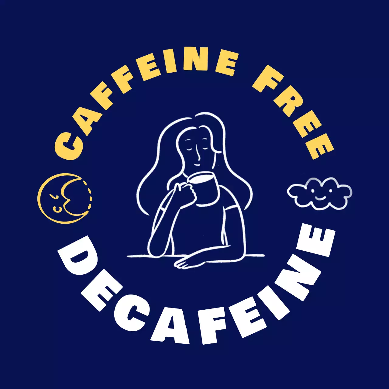 남색 심플 음료 광고