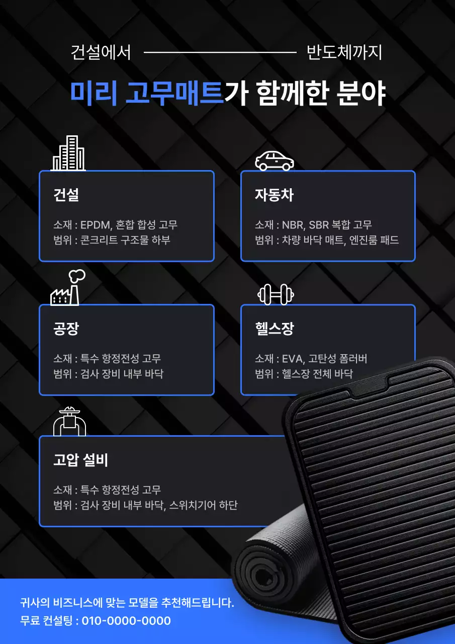 검정 모던 산업 제품 홍보