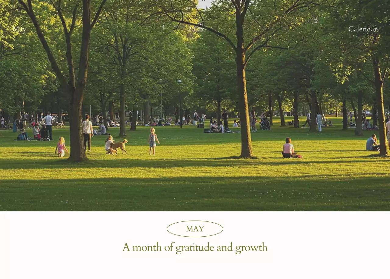 흰색 심플 달력 캘린더