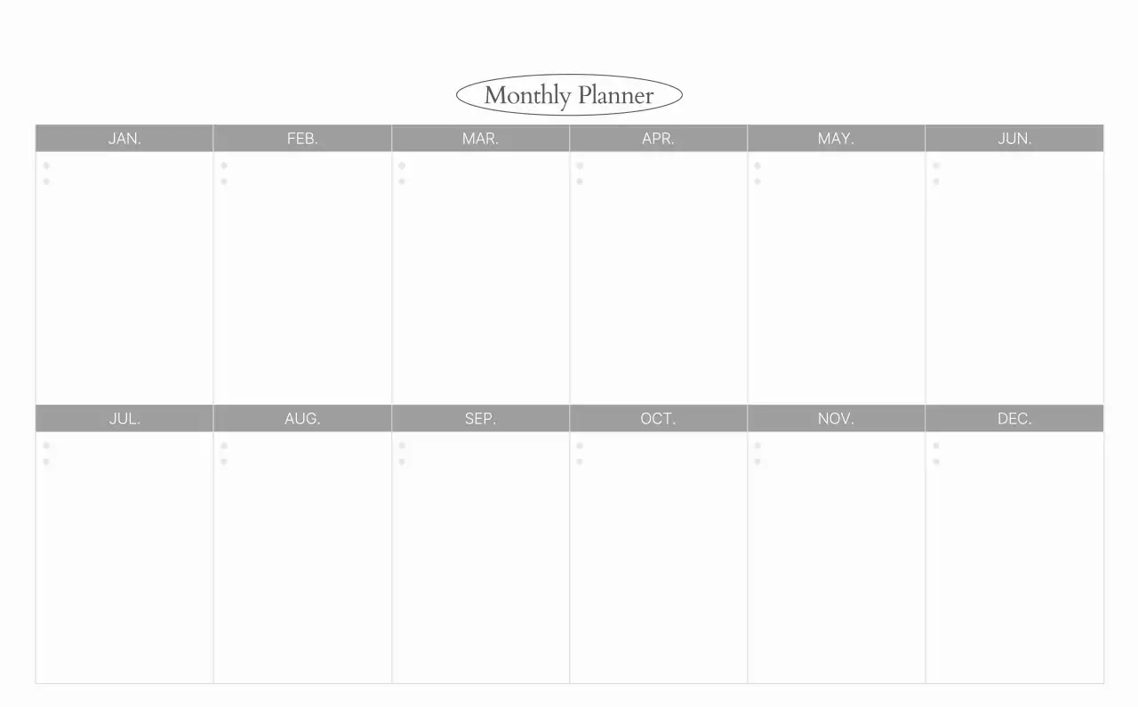 흰색 심플 달력 캘린더