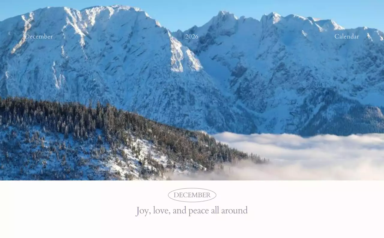 흰색 심플 달력 캘린더