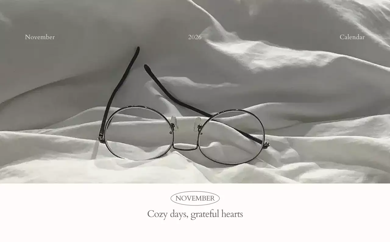 흰색 심플 달력 캘린더