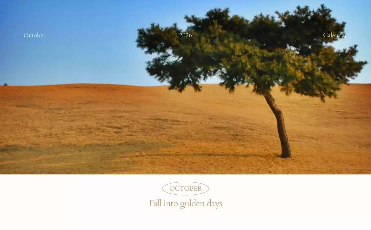 흰색 심플 달력 캘린더