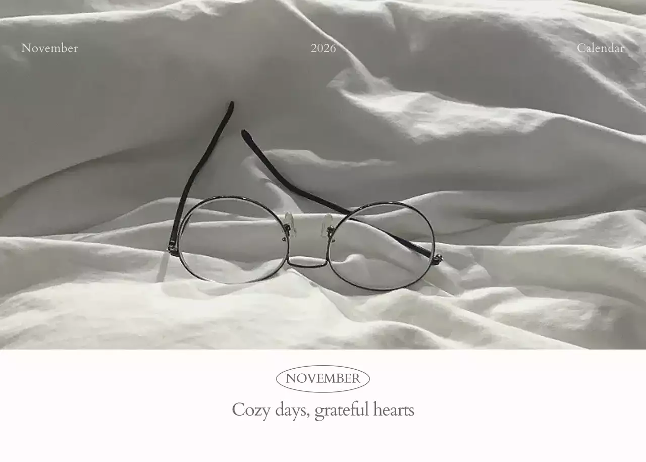 흰색 심플 달력 캘린더