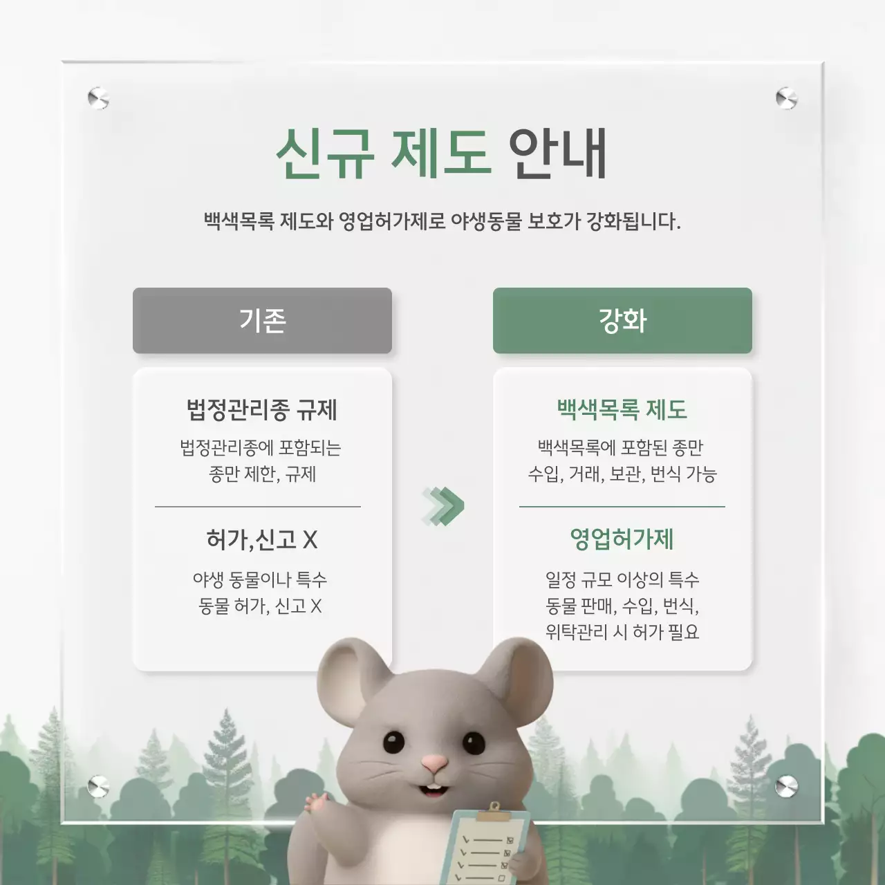 초록 깔끔 환경 정책 안내