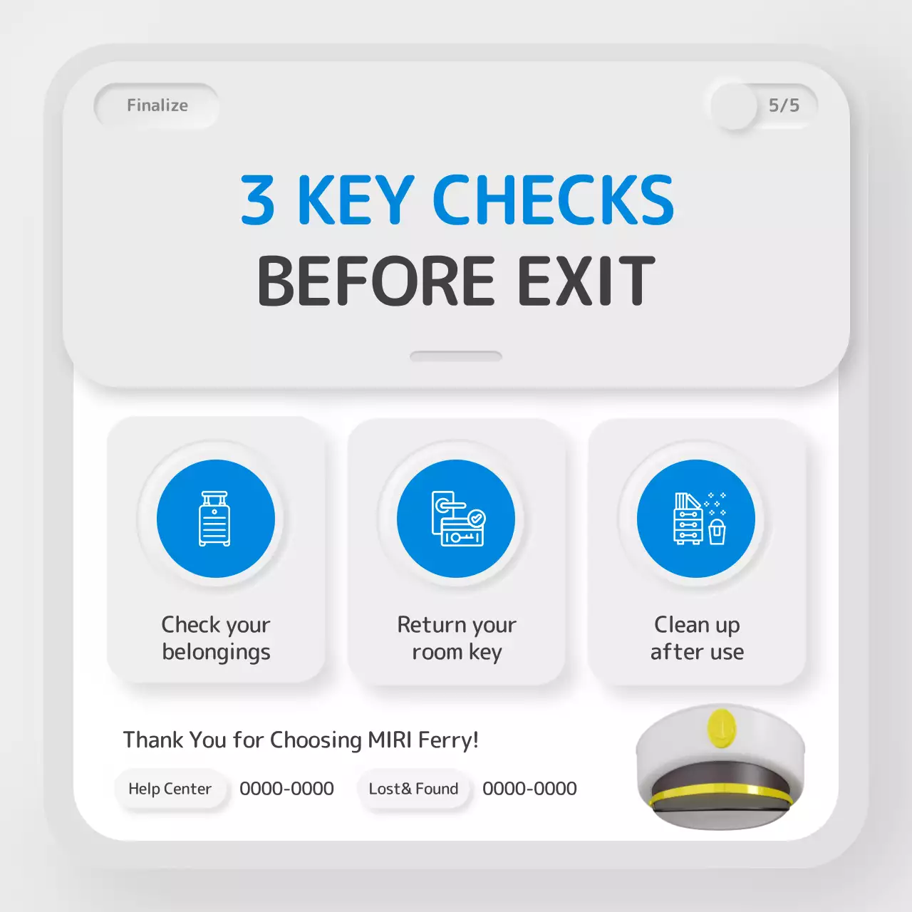 white modern ferry promotion