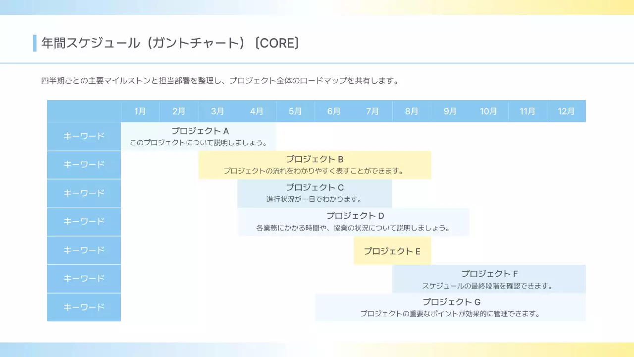 水色 モダン ビジネス 提案書