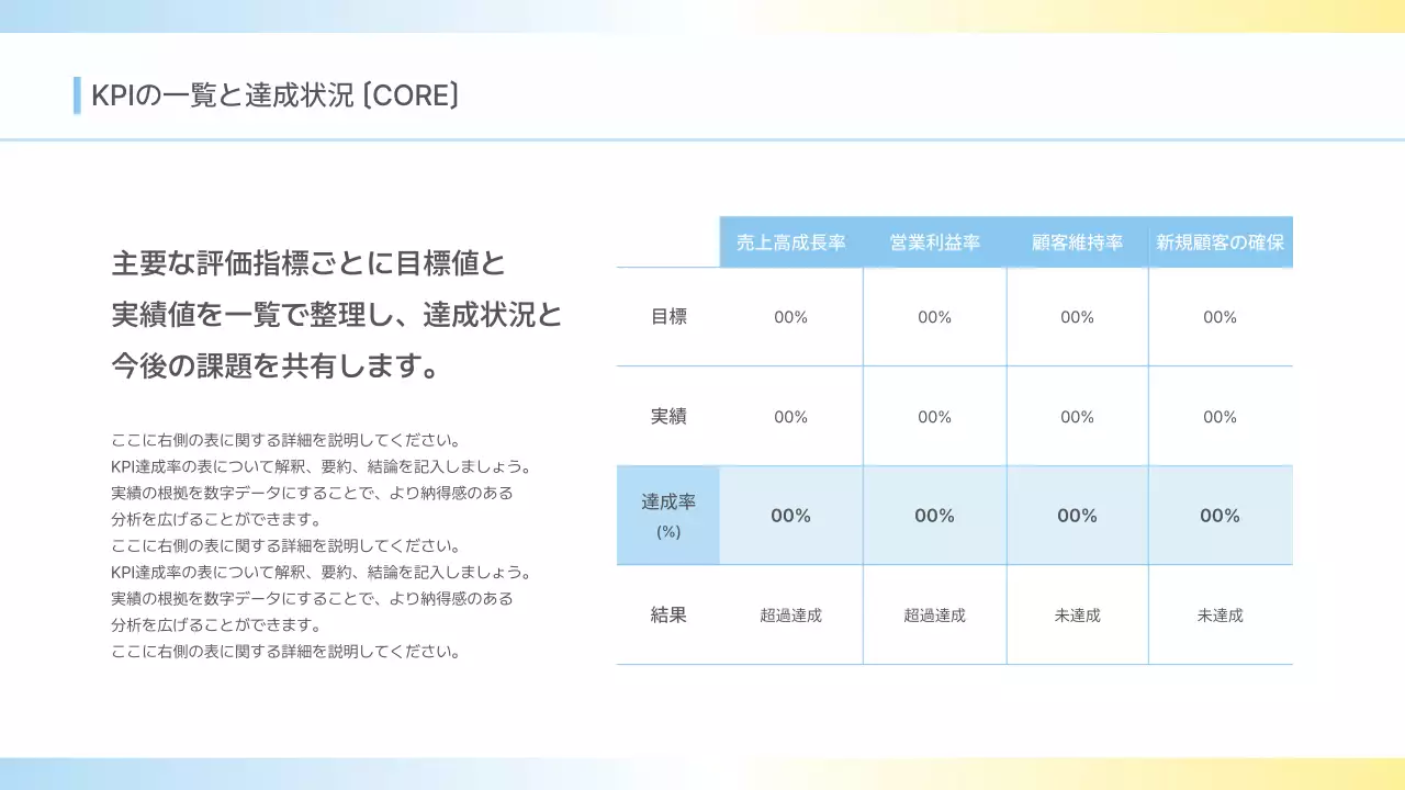 水色 モダン ビジネス 提案書