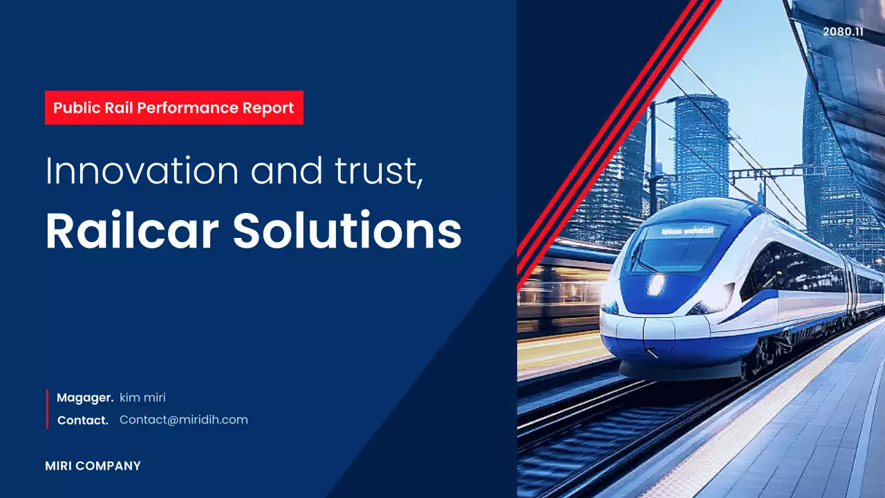 blue modern rail report