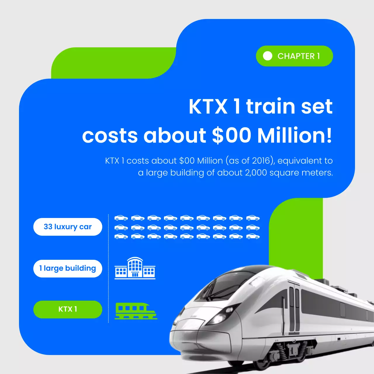 blue modern train announcement