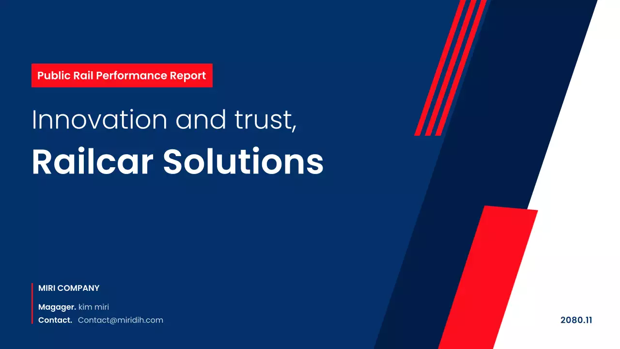 blue modern rail report