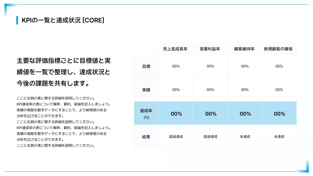 青 シンプル ビジネス 提案書