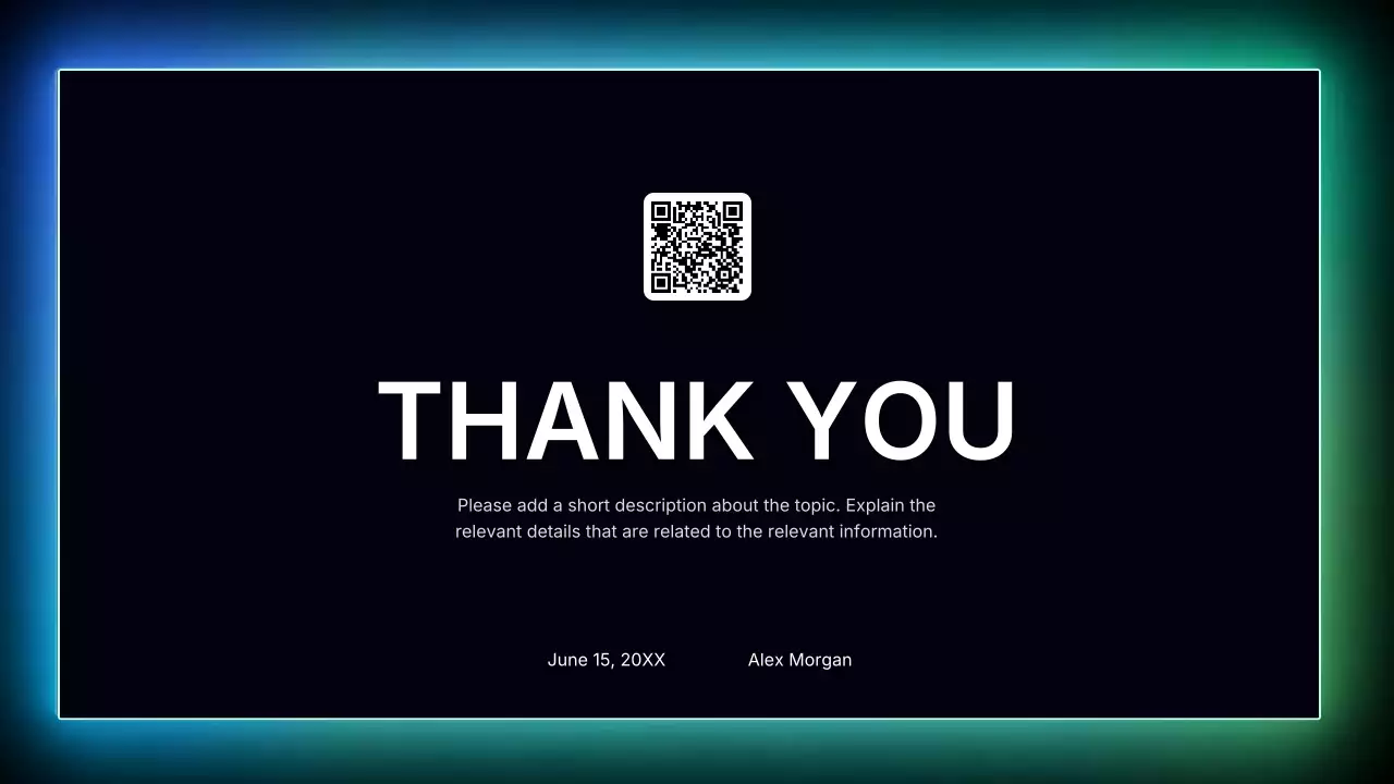 블랙 앤 블루 모던 헬스 가이드 프레젠테이션