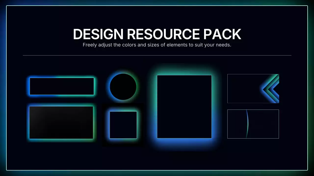 블랙 앤 블루 모던 헬스 가이드 프레젠테이션