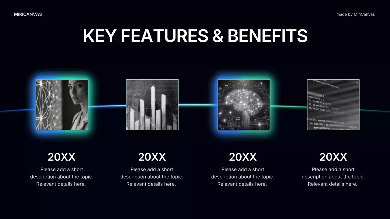 블랙 앤 블루 모던 헬스 가이드 프레젠테이션