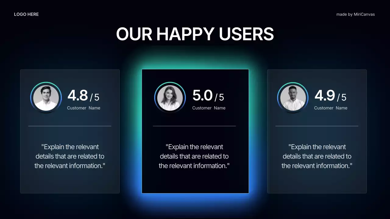 블랙 앤 블루 모던 헬스 가이드 프레젠테이션