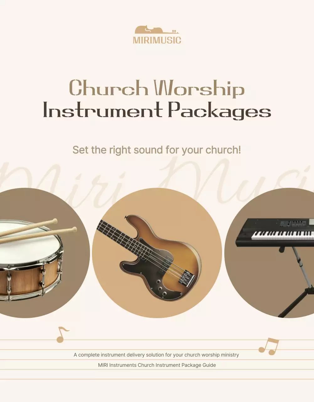 Beige Simple Music Promotion