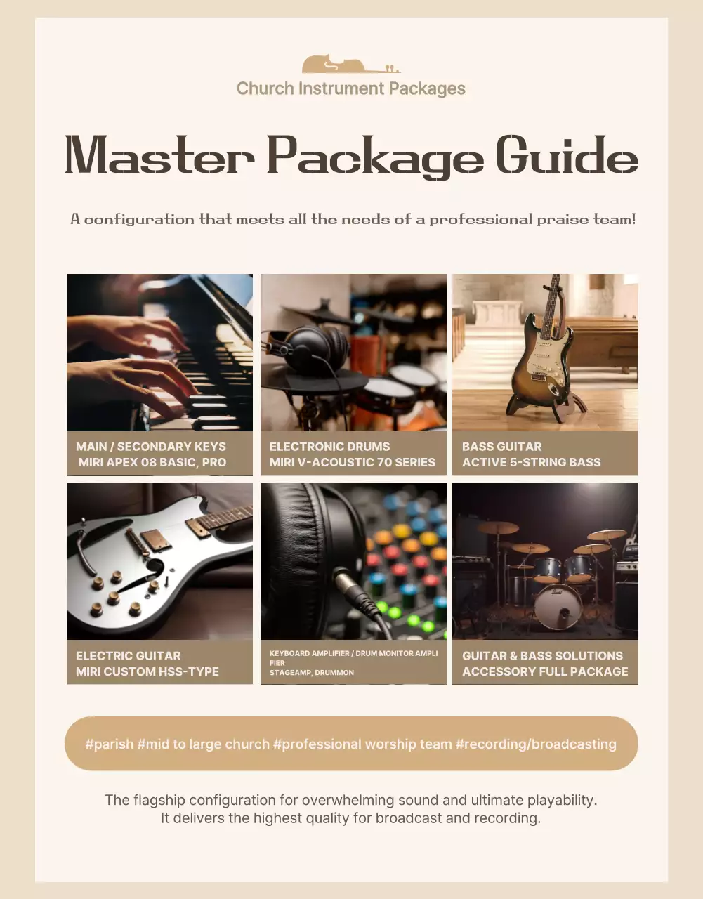 Promosi Musik Sederhana Beige