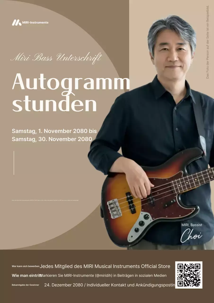 Beige Simple Music Event Guide