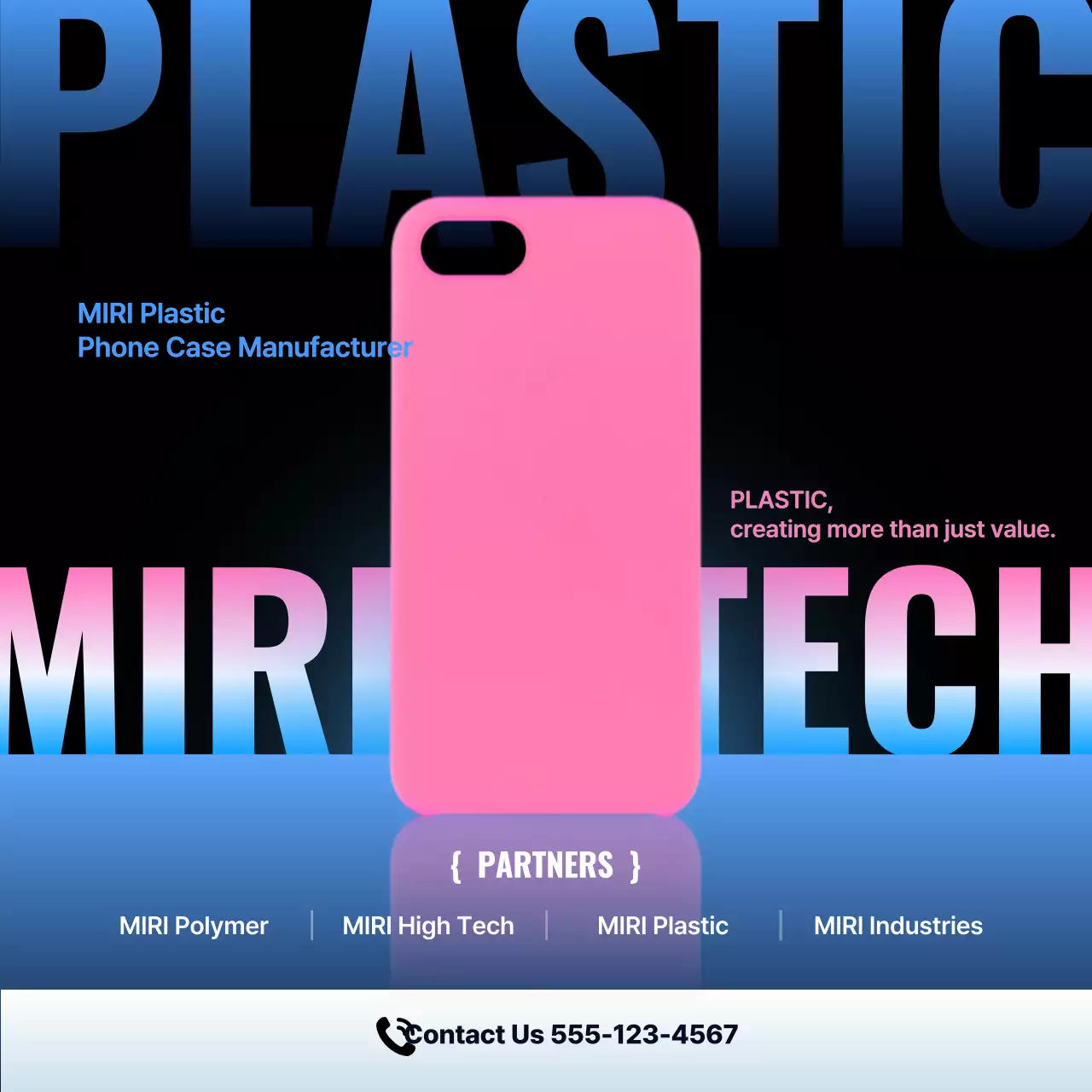 Capa de smartphone moderna rosa choque (anúncio)