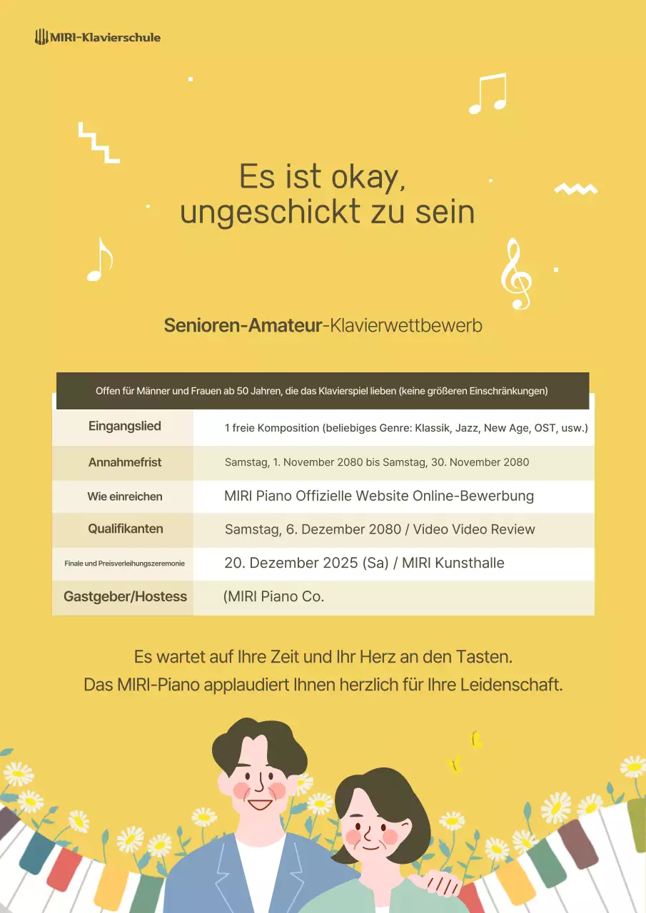 Leitfaden zum „Cute Music Event“ von Yellow