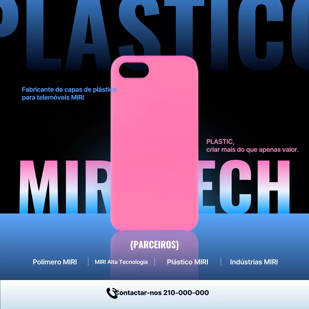 Capa de smartphone moderna rosa choque (anúncio)