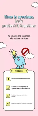 Aviso do Guia de Serviço Pink Baby